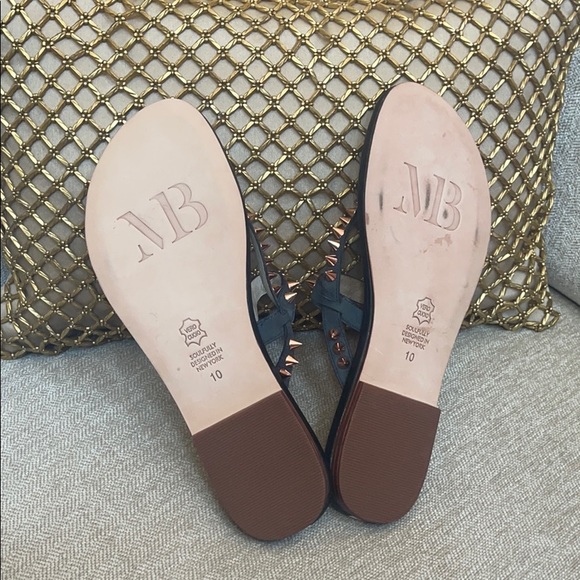 Matt Bernson THE LOVE SPIKE  Blk/Rose Gold Slides - Picture 3 of 4